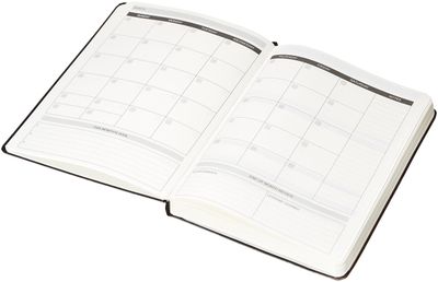 AmazonBasics Hardcover planner and diary: Detail of the same planner.
