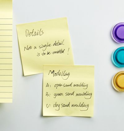 AmazonBasics Dispenser sticky notes · set of 12: Usage context; not a measured scale. Props are not included.