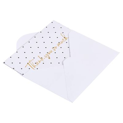 AmazonBasics Thank-you cards and envelopes: Detail of an element of the same assortment.