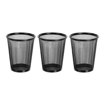 AmazonBasics Mesh pencil cups · set of 3: The three-cup set.